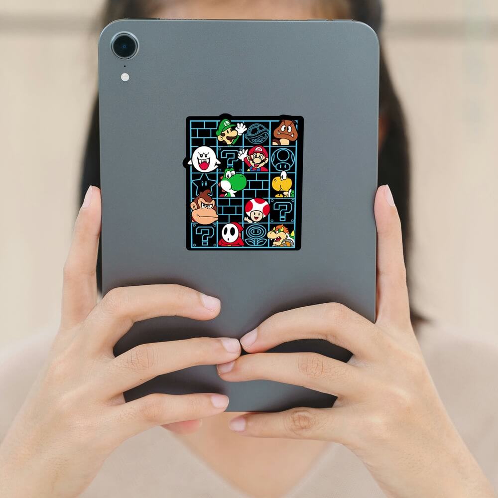 Super Mario Decal Stickers - Set of 80 High-Quality Vinyl Designs ...