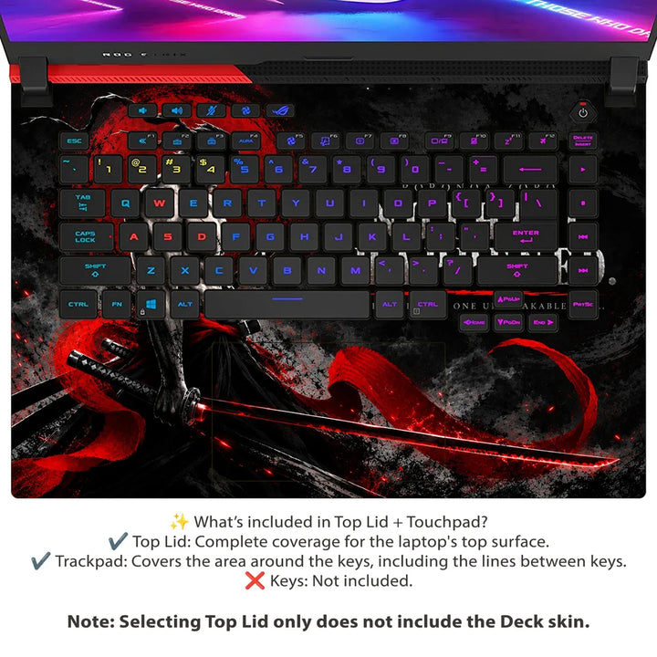 Red Extra Skin Zoro Nothing Happened Red Sun Blade Laptop Skin | SkinsLegend