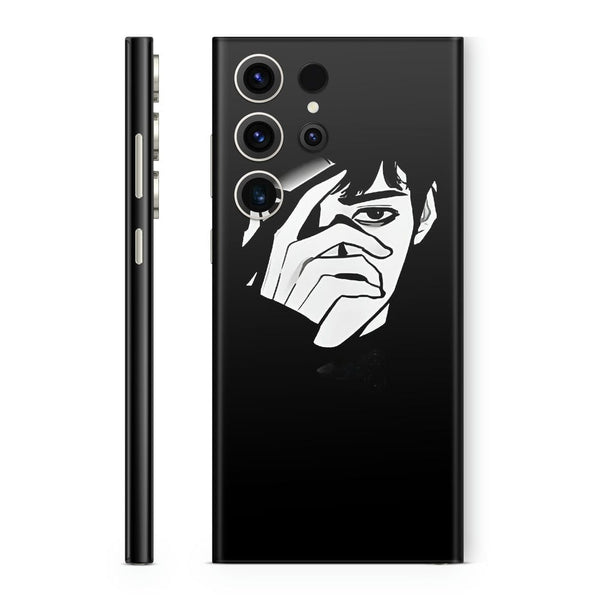 Mobile Skin Wrap - Anime Boy Hide Face