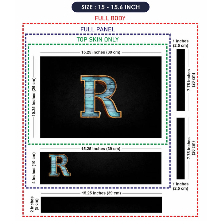 Letter Skin Visual Code Shop Realistic R Letter Laptop Skin | Buy Online Now – SkinsLegend