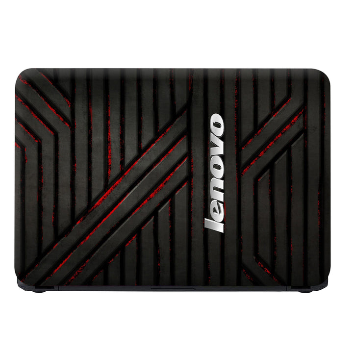 Laptop Skin - Silver Lenovo on Black Bars