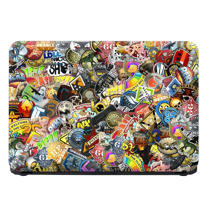 Shop Bash Sticker Bomb Laptop Skin | Buy Online Now – SkinsLegend