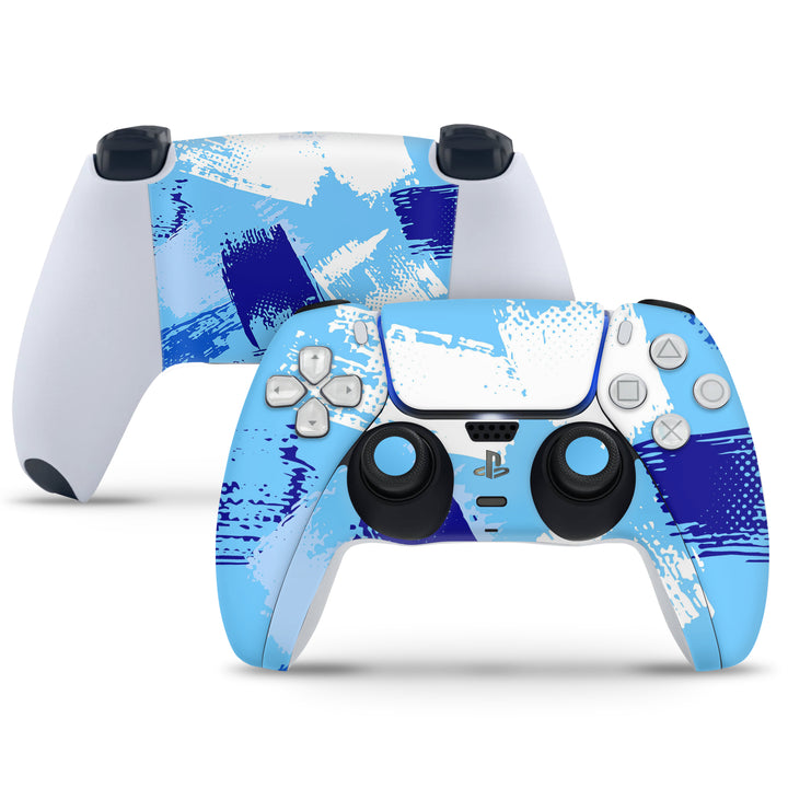 Ps Controller Pattern PlayStation 5 Controller Skin - Blue Brush Stroke Pattern – SkinsLegend