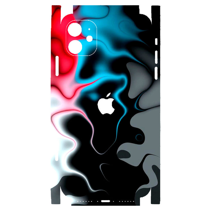 Apple iPhone Skin Wrap - Red Cyan Black Gradiant - SkinsLegend