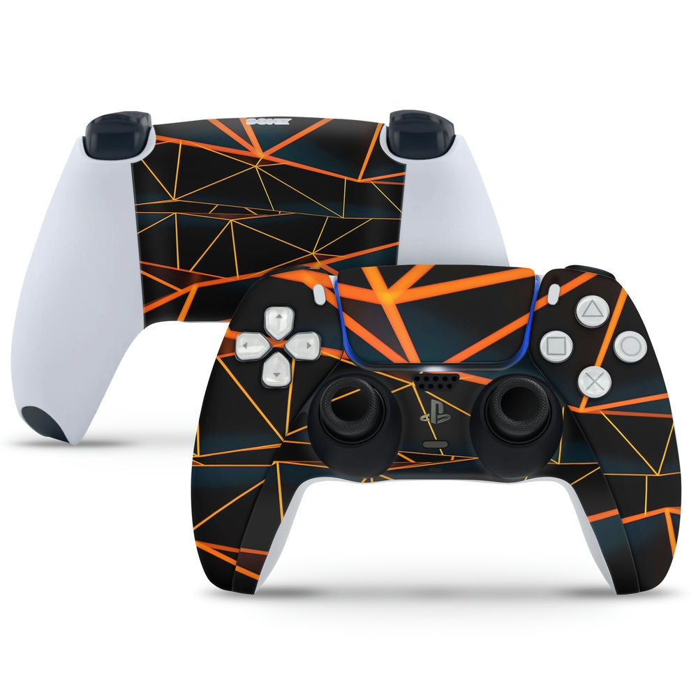 Triangular Playstation Controller PlayStation 5 Controller Skin - Orange Triangle Art – SkinsLegend