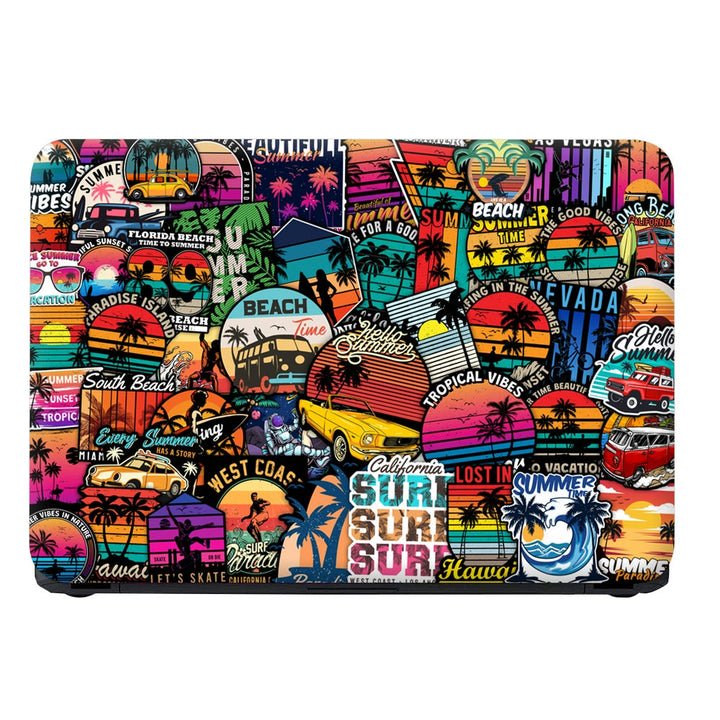 Laptop Skin - Beach Time Sticker Bomb