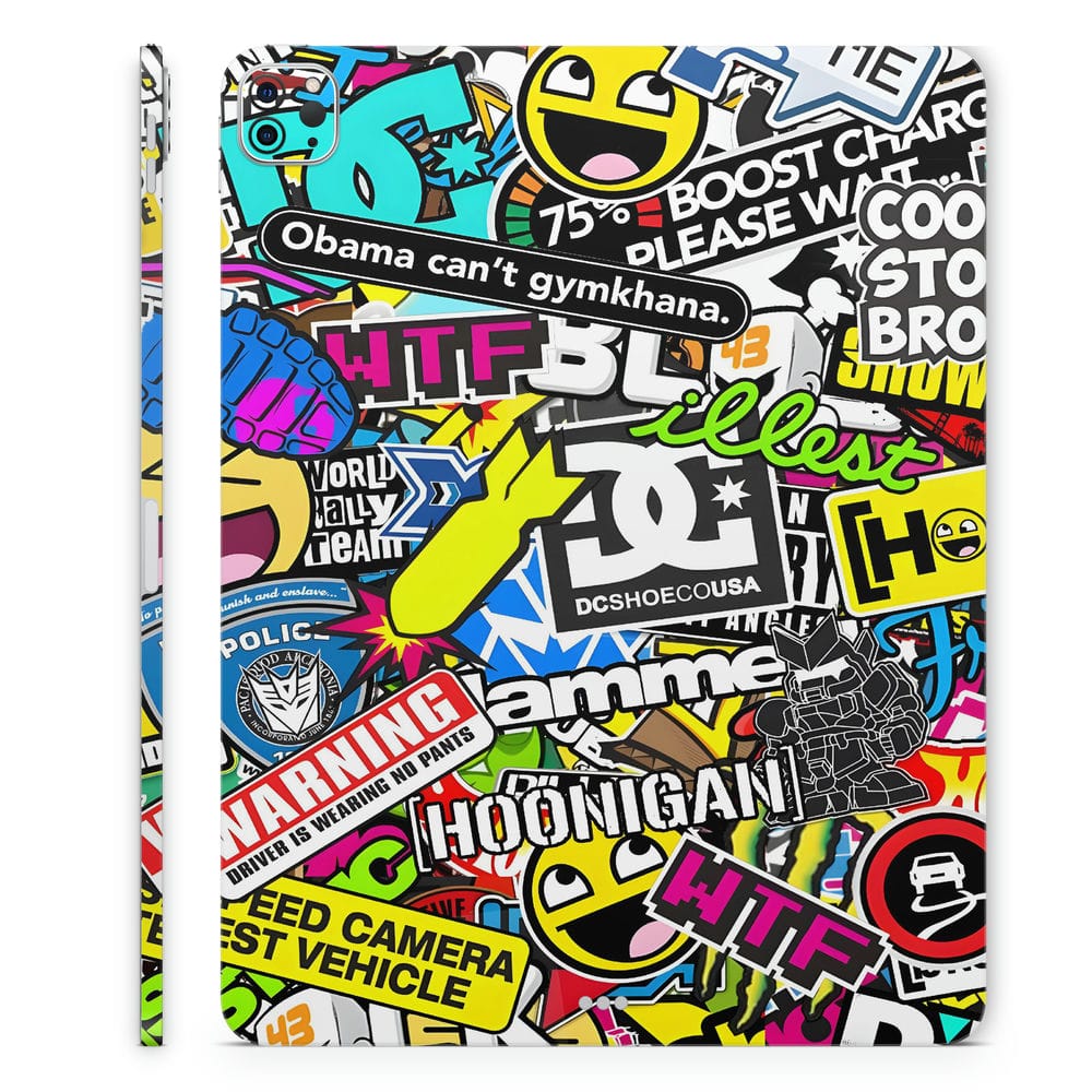 Tablet Back Sticker DC Sticker Bomb New Tablet Skin Wrap - Elevate Your Tablet's Look ...