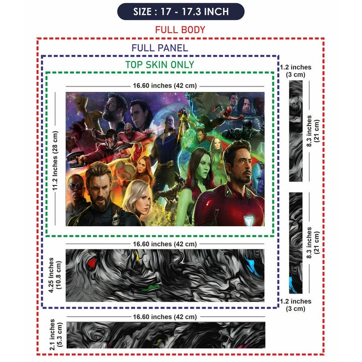 Laptop Skin - Thanos and Team of Avengers