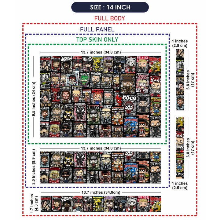 Laptop Skin - Pop Culture Sticker Bomb DS2