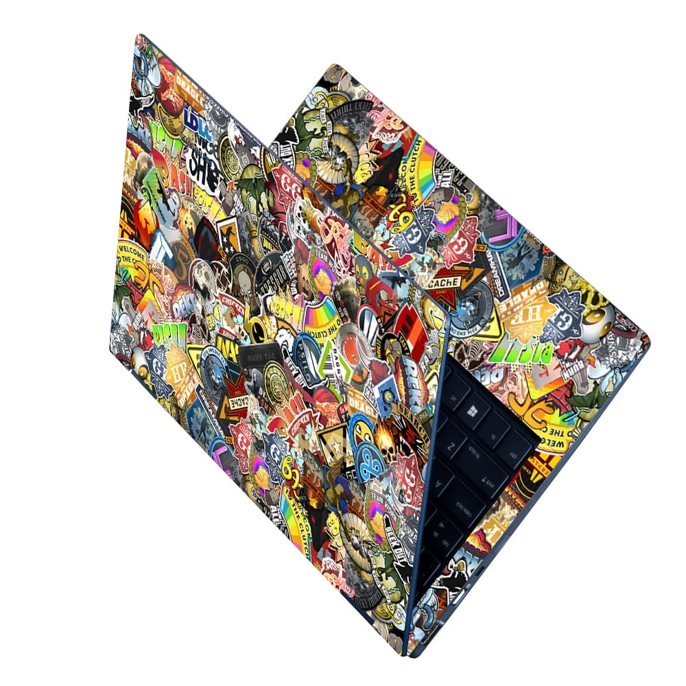 Shop Bash Sticker Bomb Laptop Skin | Buy Online Now – SkinsLegend