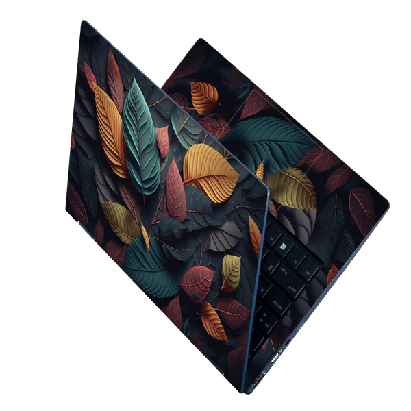 Laptop Skin - Colorful Leaves Generative Ai