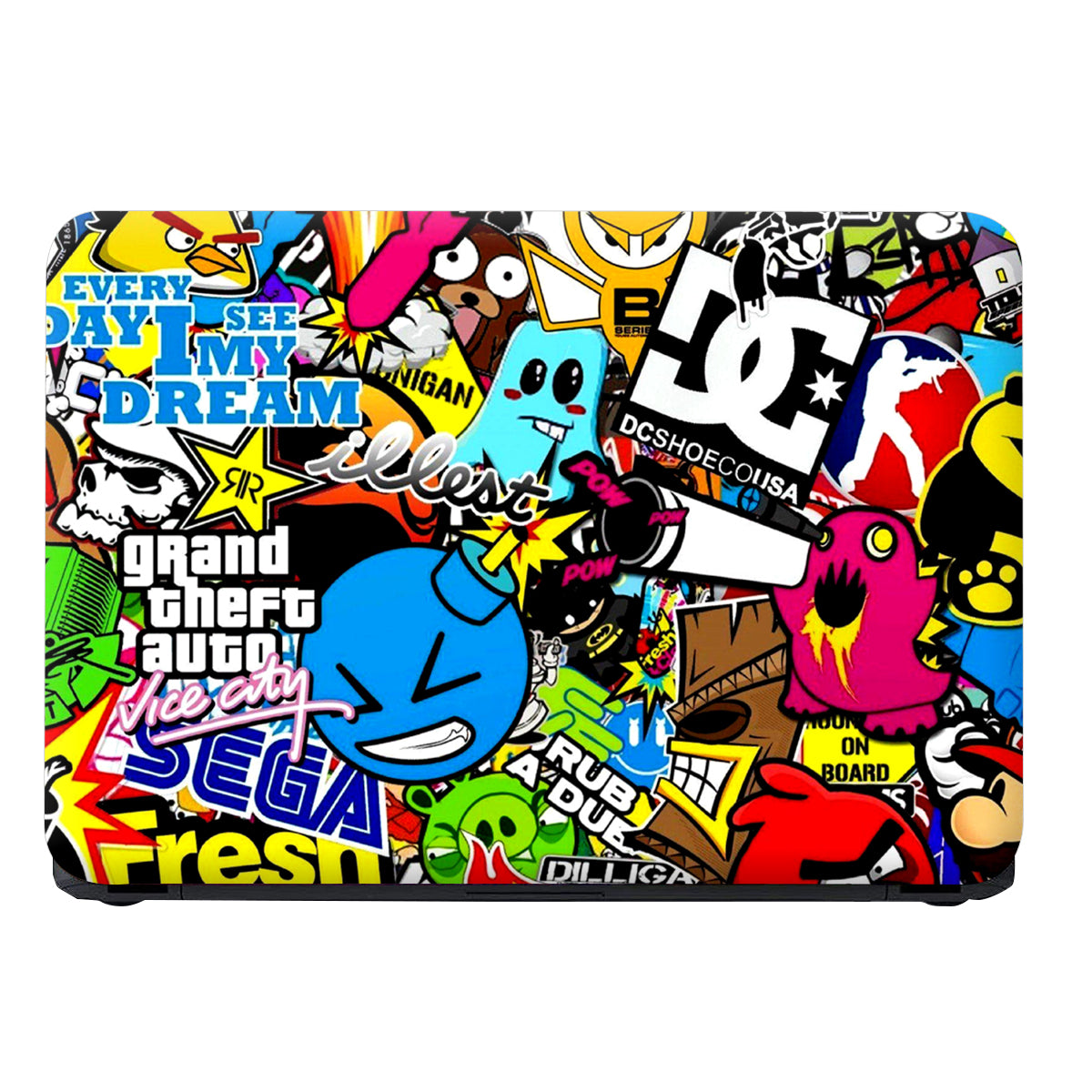 Sticker Bombing Notebook Shop Dg Sticker Bomb Laptop Skin | Buy Online Now – SkinsLegend
