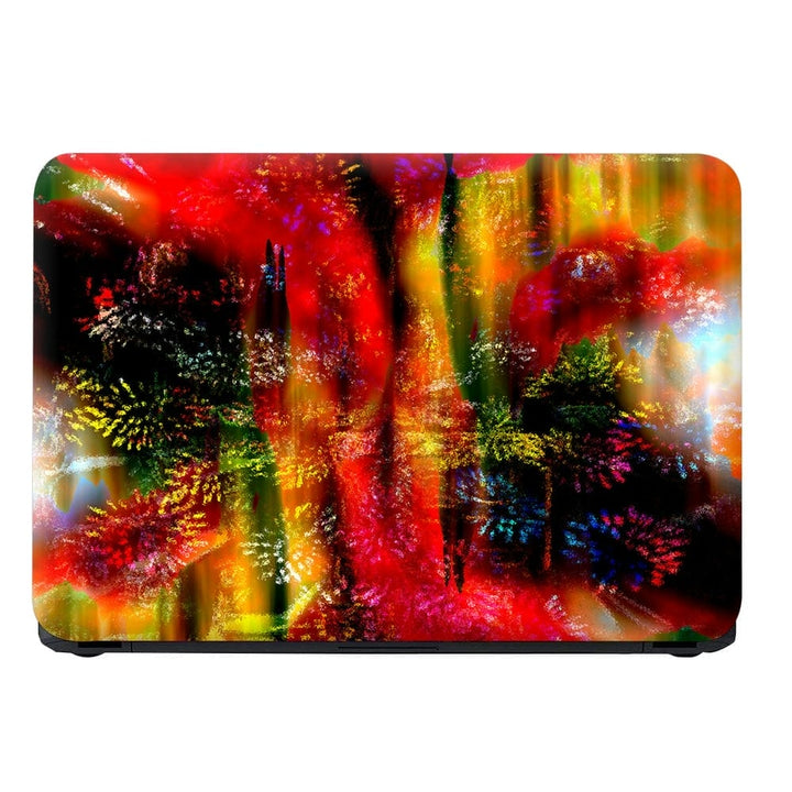 Laptop Skin - Red Yellow Shaded Graffiti