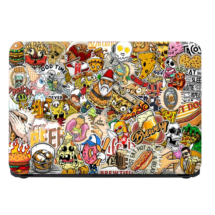 Laptop Skin - Pizza Sticker Bomb