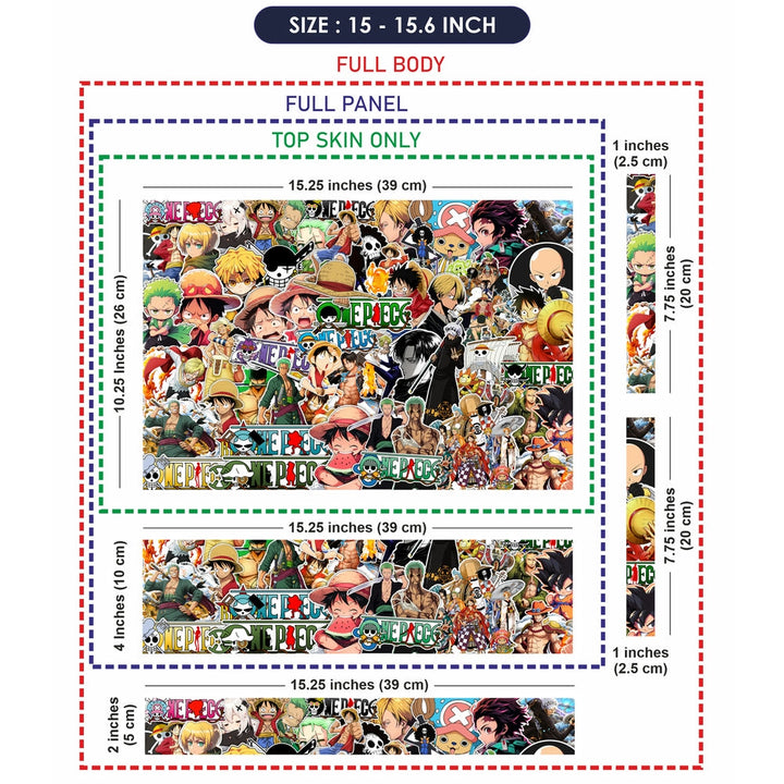 Laptop Skin - One Piece Sticker Bomb