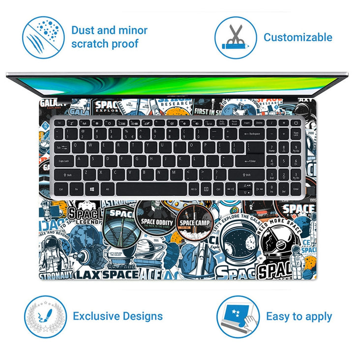 Laptop Skin - Space Sticker Bomb