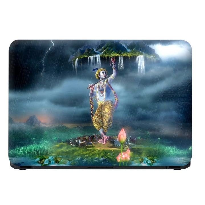 Laptop Skin - Lord Krishna Govardhan Parvat