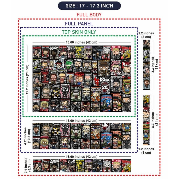 Laptop Skin - Pop Culture Sticker Bomb DS2