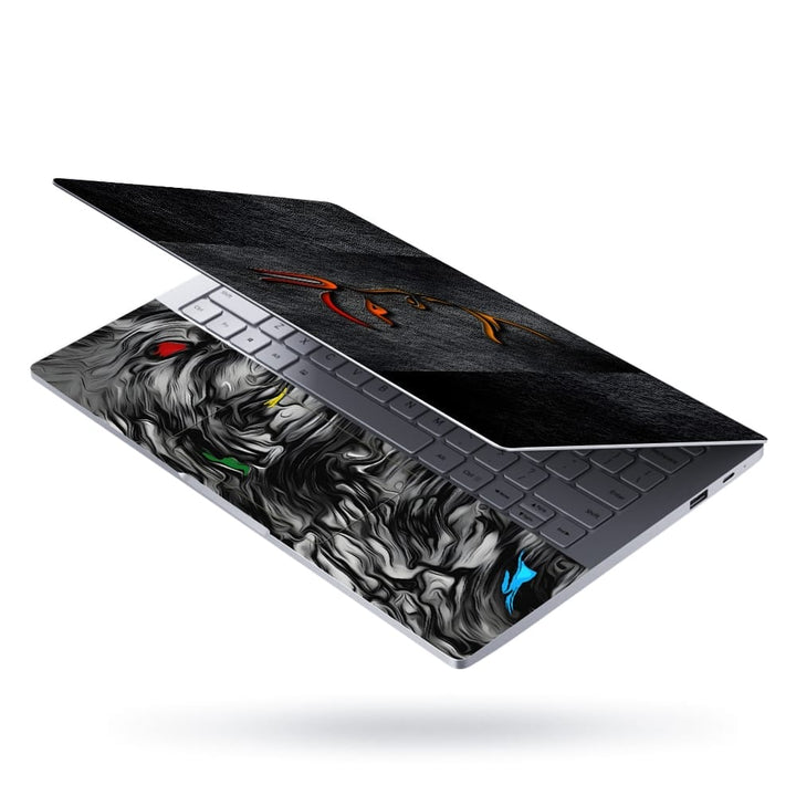 Laptop Skin - Lord Hanuman Black Rock Design