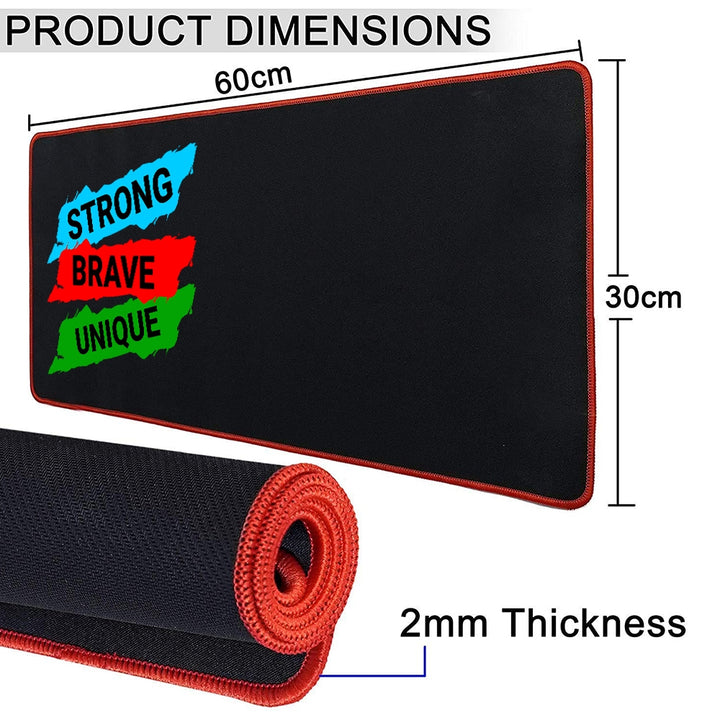 Anti-Slip Extended Desk Mat Gaming Mouse Pad - Strong Brave Unique