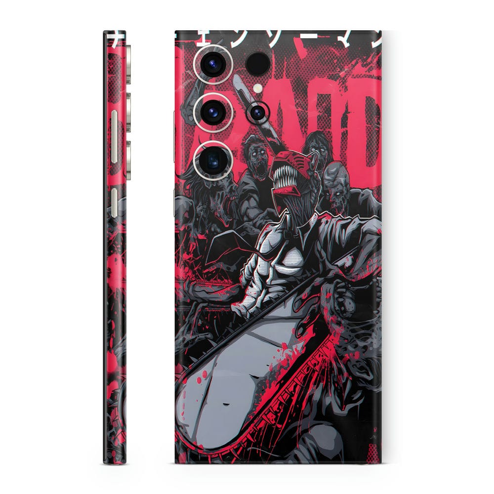 Mobile Skin Wrap Black Red Creatures Design : Protect Your Phone and ...