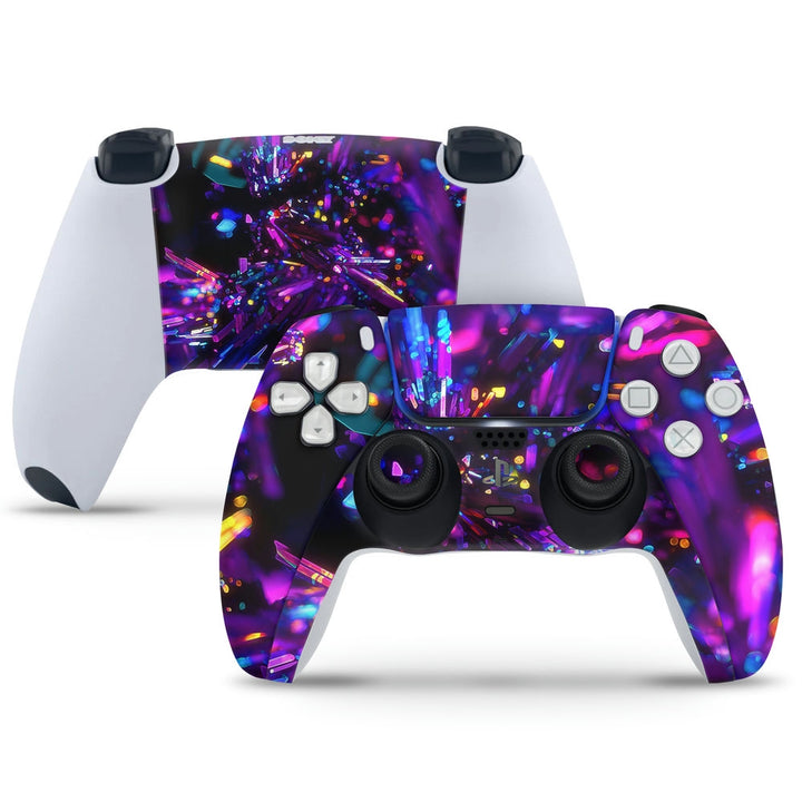 Ps5 Multicolor Controller PlayStation 5 Controller Skin - Multicolor 3D Particles – SkinsLegend