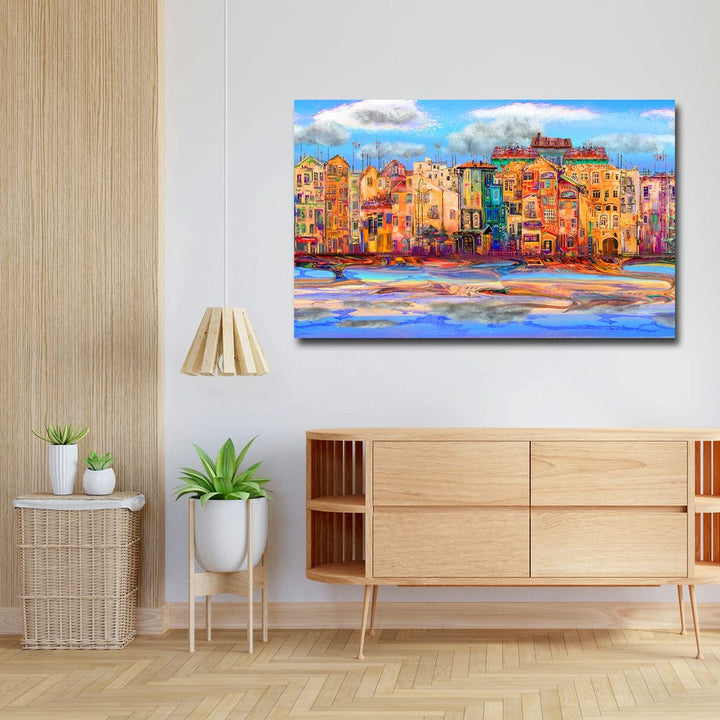 32x20 Canvas Painting - City View Art