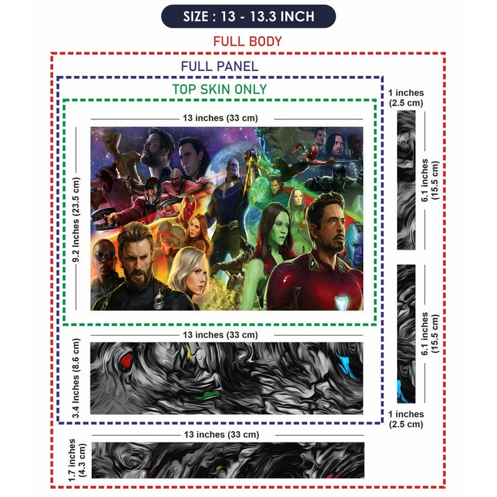 Laptop Skin - Thanos and Team of Avengers