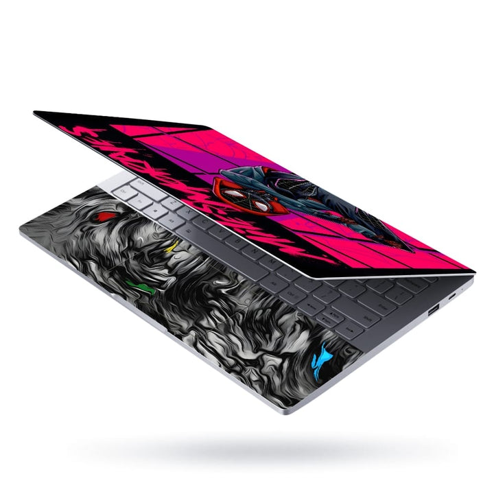 Laptop Skin - Miles Morals Thinking Reddish Art