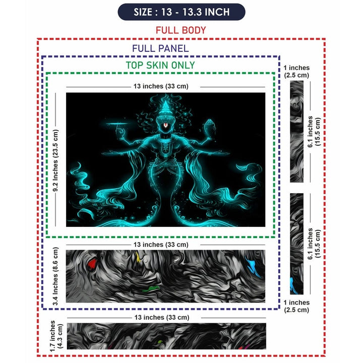 Laptop Skin - Lord Vishnu Matsya Avtar