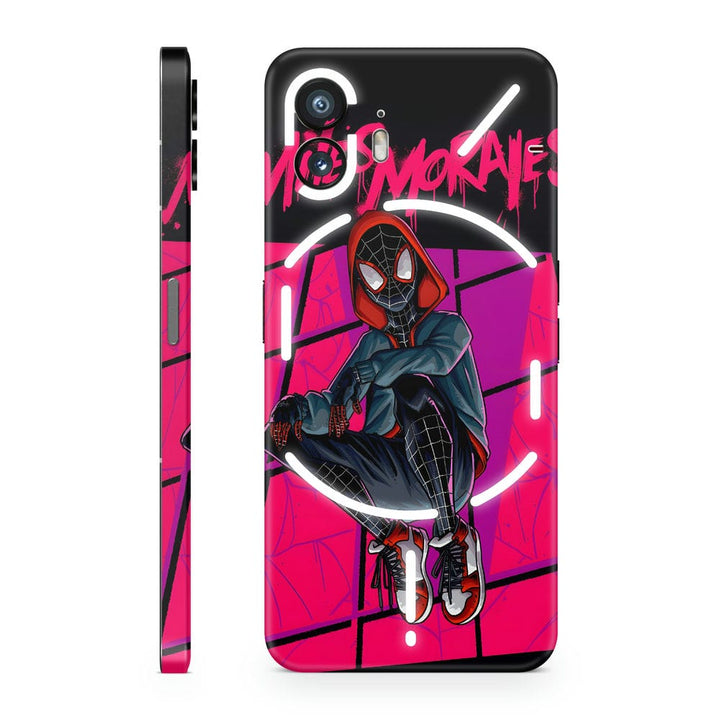 Mobile Skin Wrap Miles Morales Pink Shaded : Protect Your Phone and Add a Touch of Style – SkinsLegend Mobile Skin Wrap Miles Morales Pink Shaded : Protect Your Phone and Add a Touch of Style – SkinsLegend