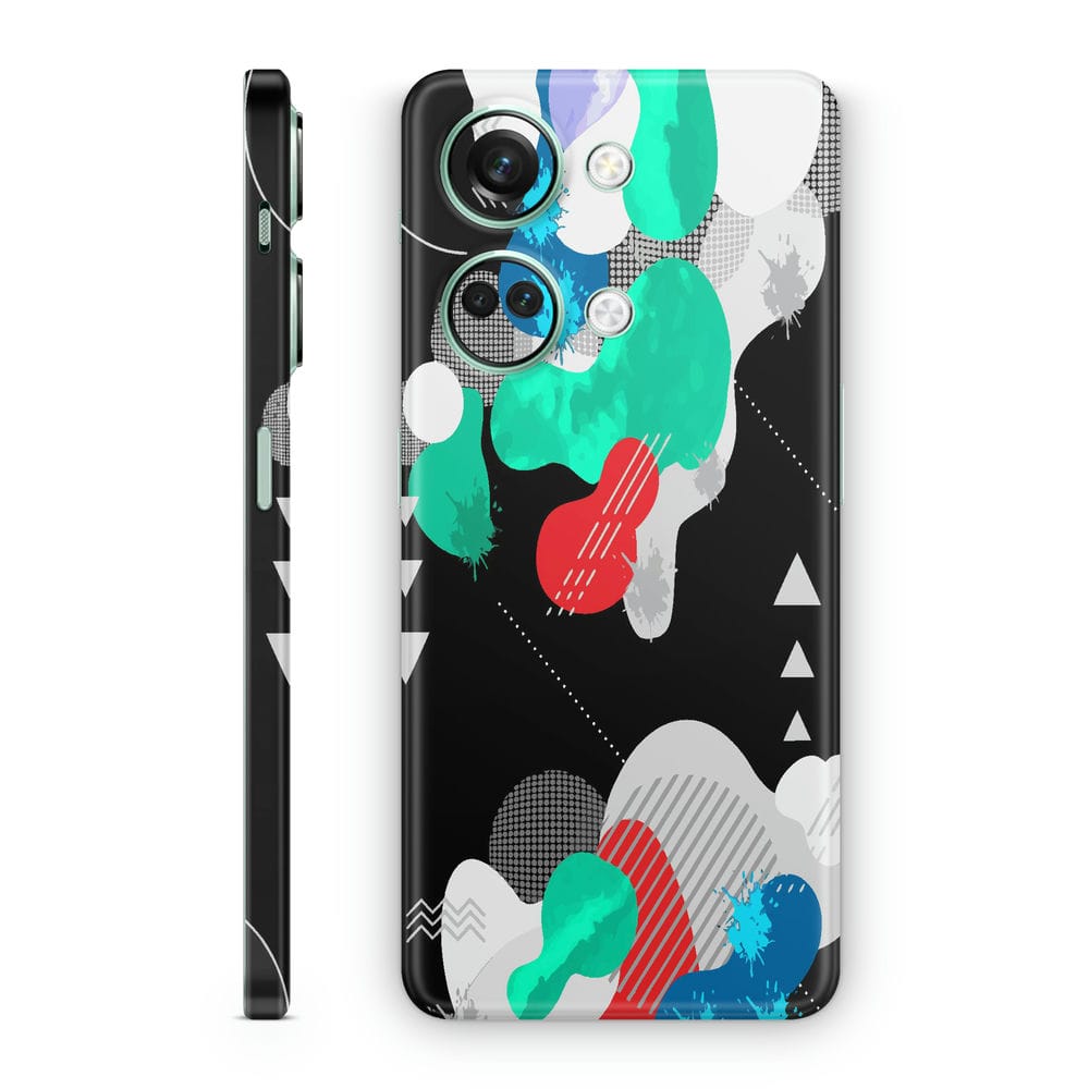 Mobile Skin Wrap Cloud Design on Black : Protect Your Phone and Add a ...