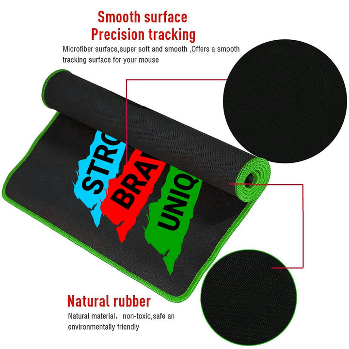 Anti-Slip Extended Desk Mat Gaming Mouse Pad - Strong Brave Unique