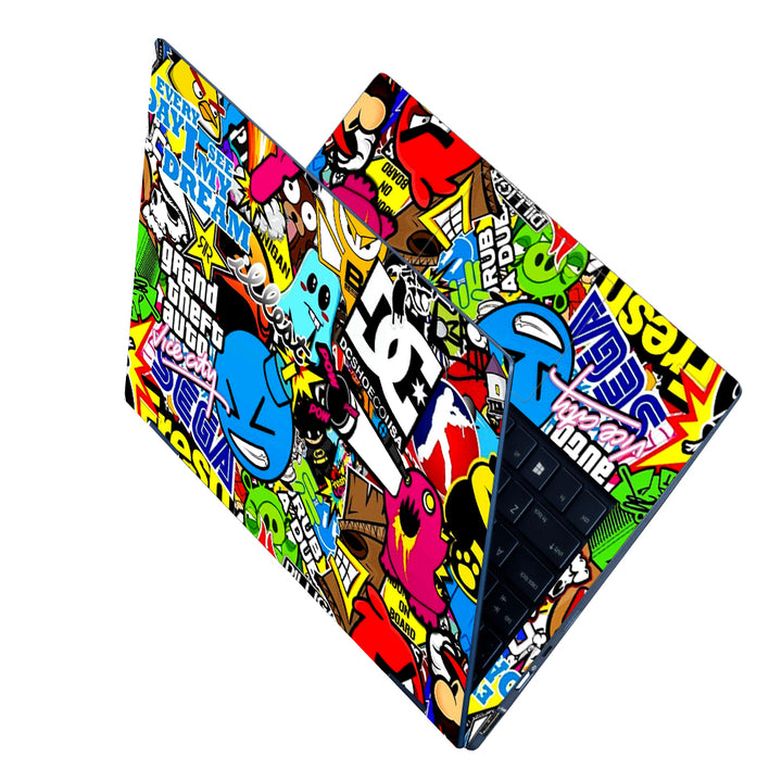 Sticker Bombing Notebook Shop Dg Sticker Bomb Laptop Skin | Buy Online Now – SkinsLegend