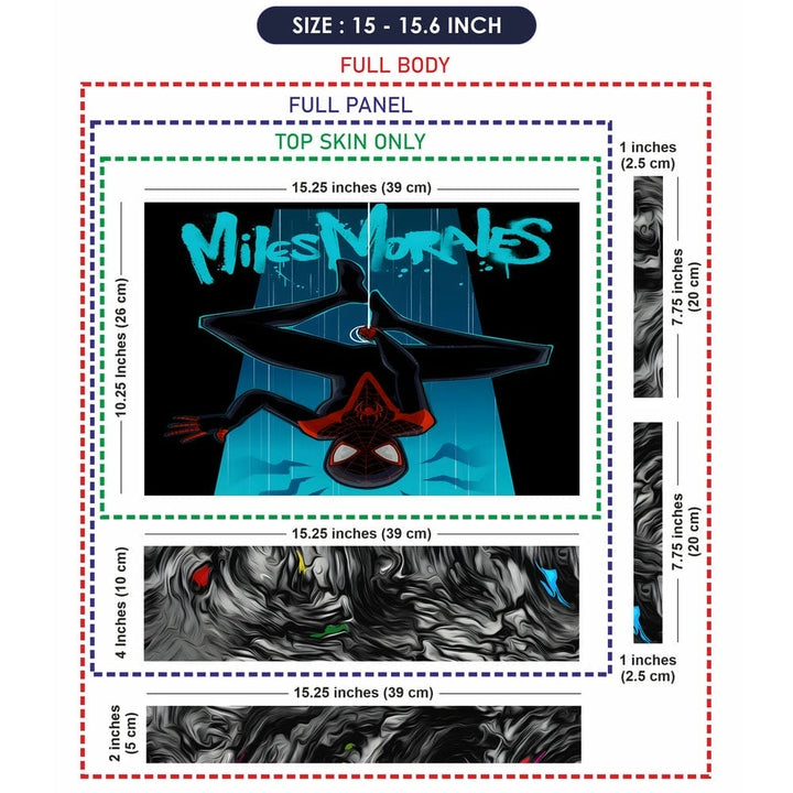 Laptop Skin - Miles Morales Down View