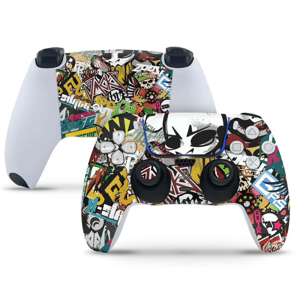 Sticker Bomb Ps4 Controller PlayStation 5 Controller Skin - Sticker Bomb Warrior – SkinsLegend