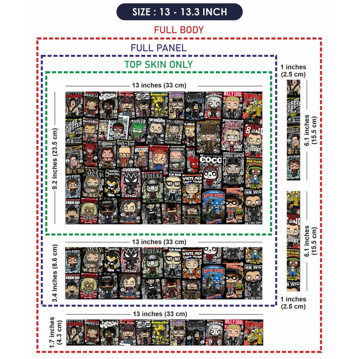 Laptop Skin - Pop Culture Sticker Bomb DS2