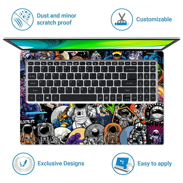 Laptop Skin - Astronaut Sticker Bomb