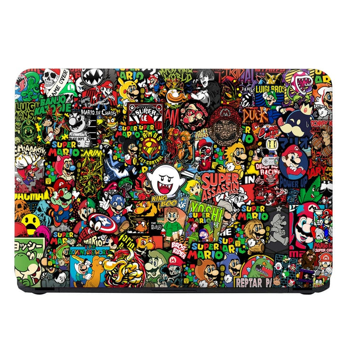 Laptop Skin - Super Mario Sticker Bomb DS1