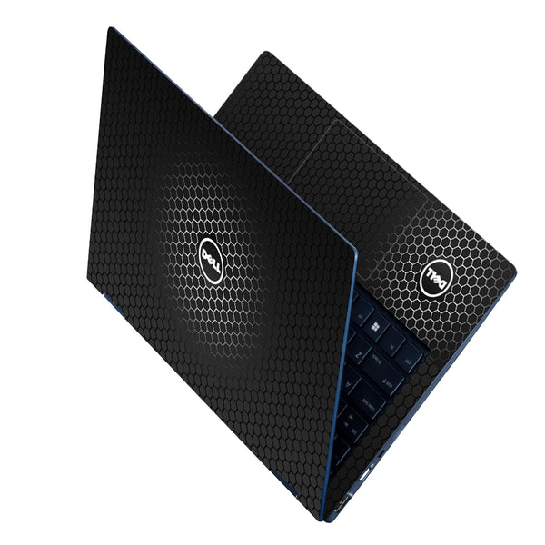 Laptop Skin - Dell Logo on Black Honeycomb