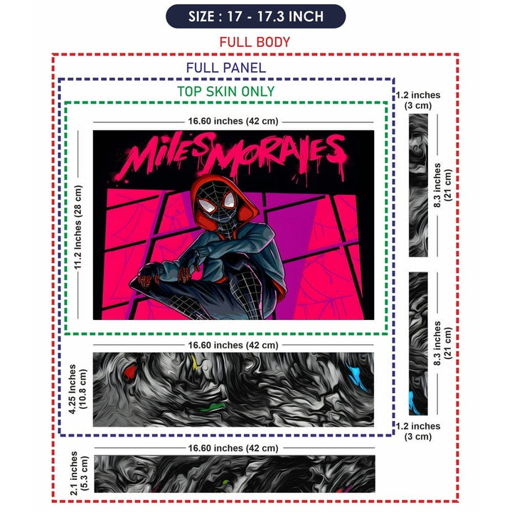 Laptop Skin - Miles Morals Thinking Reddish Art