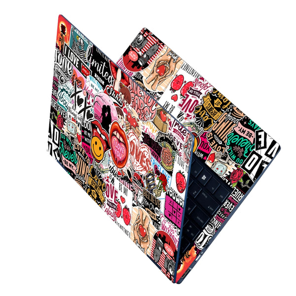 Laptop Skin - Love Sticker Bomb
