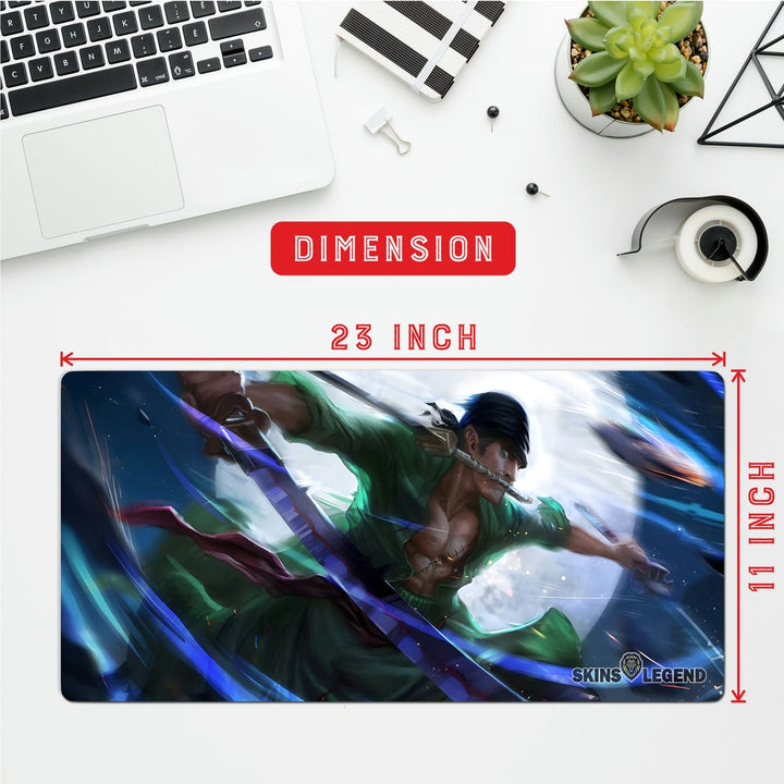 Anti-Slip Desk Mat Gaming Mouse Pad - One Piece Roronoa Zoro RZ14