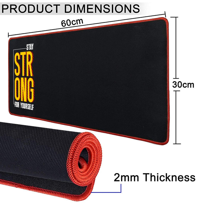 Anti-Slip Extended Desk Mat Gaming Mouse Pad - Stay Strong for Yourself Line