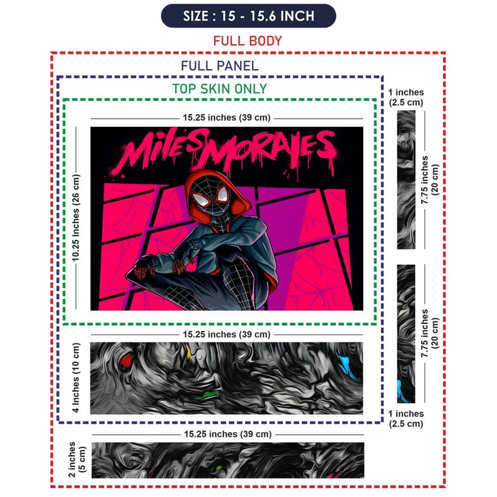 Laptop Skin - Miles Morals Thinking Reddish Art