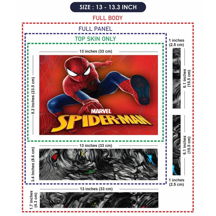 Laptop Skin - Spider Man in Action Red