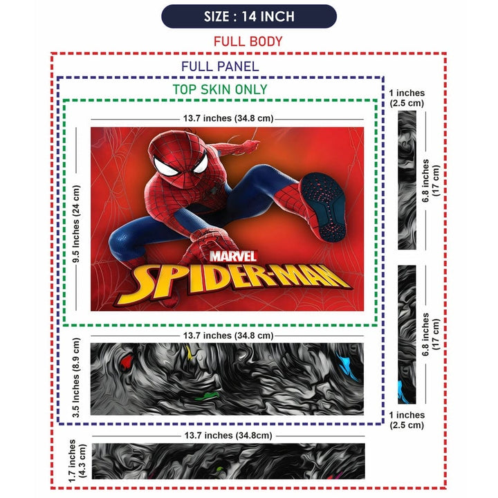 Laptop Skin - Spider Man in Action Red