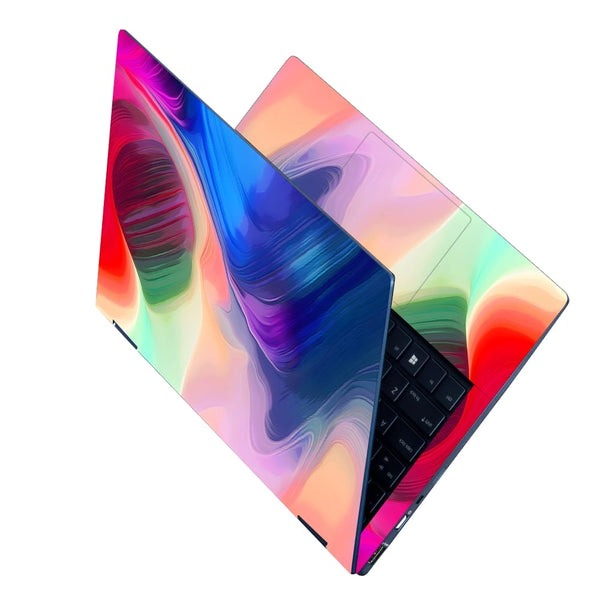 Laptop Skin - Blue Red Shaded Cloud Art