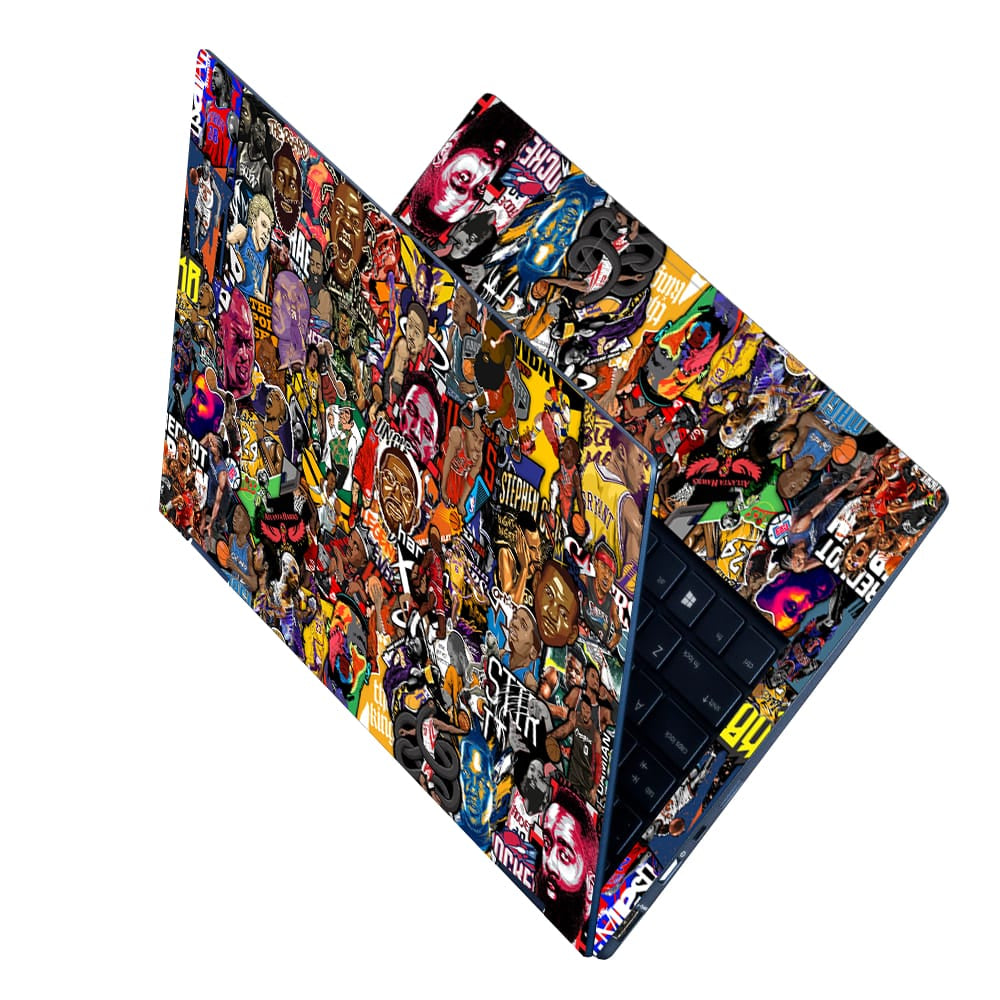 Shop Basketball NBA Sticker Bomb DS2 Laptop Skin | Buy Online Now ...