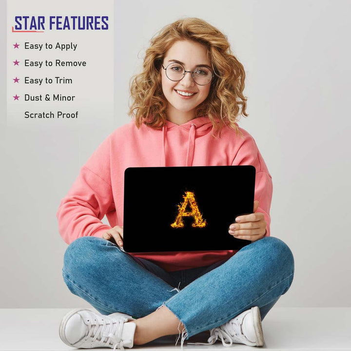 Letter Skin Visual Code Full Panel Laptop Skin - A Fire Letter – SkinsLegend